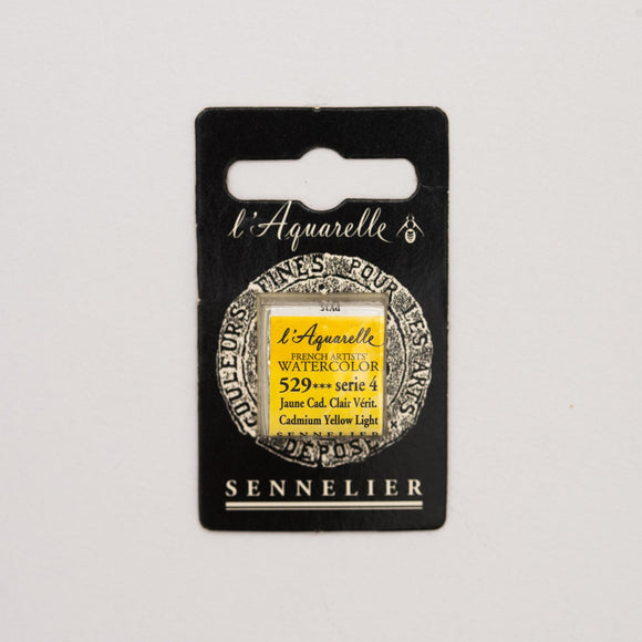 Sennelier L'Aquarelle Watercolour Paint Half Pan - Cadmium Yellow Light