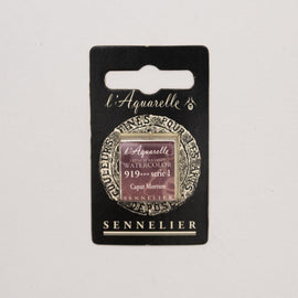 Sennelier L'Aquarelle Watercolour Paint Half Pan - Caput Mortum