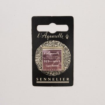 Sennelier L'Aquarelle Watercolour Paint Half Pan - Caput Mortum