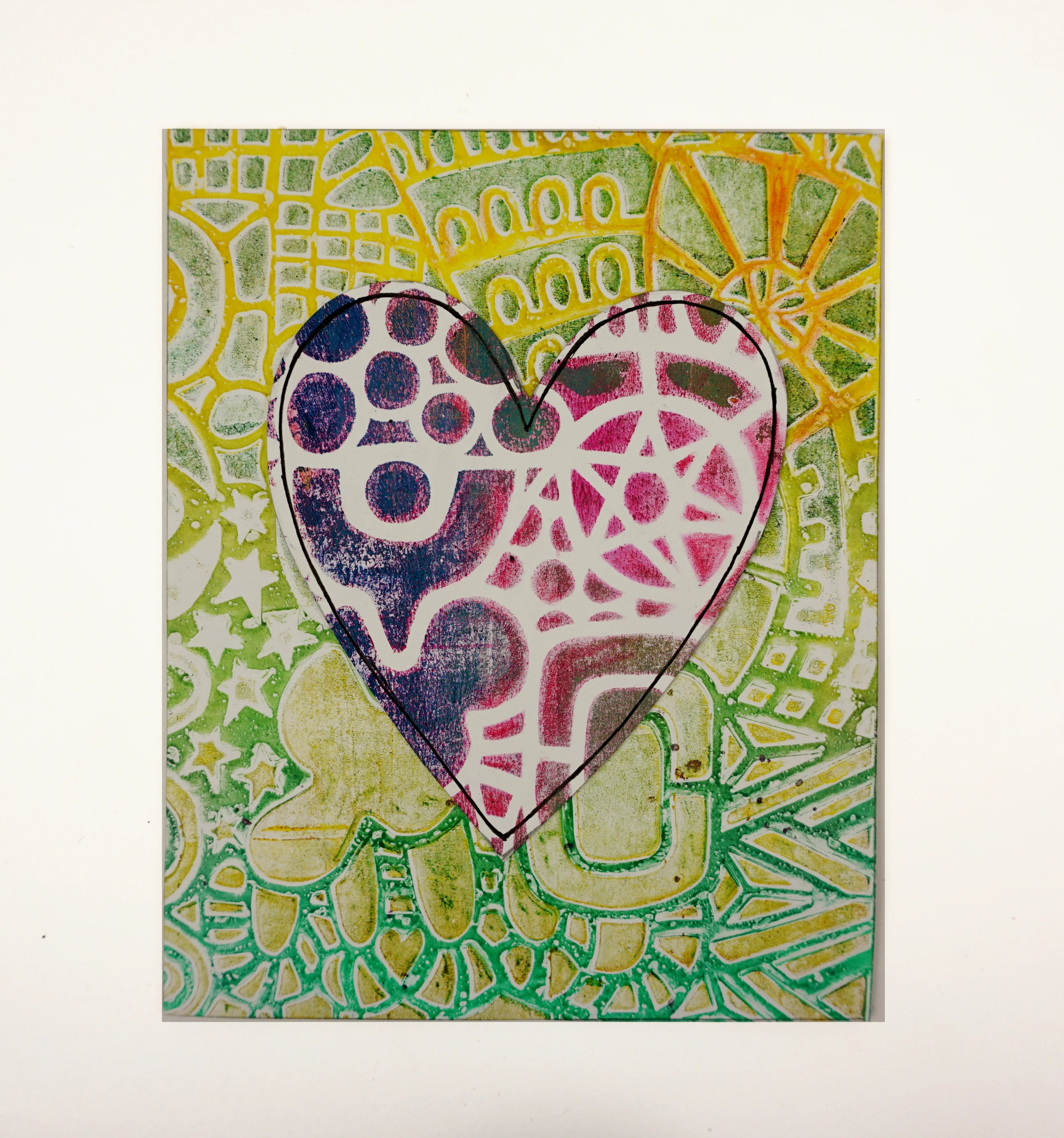 Gelli Arts Handmade Card & Gelli Plate Painting Kit