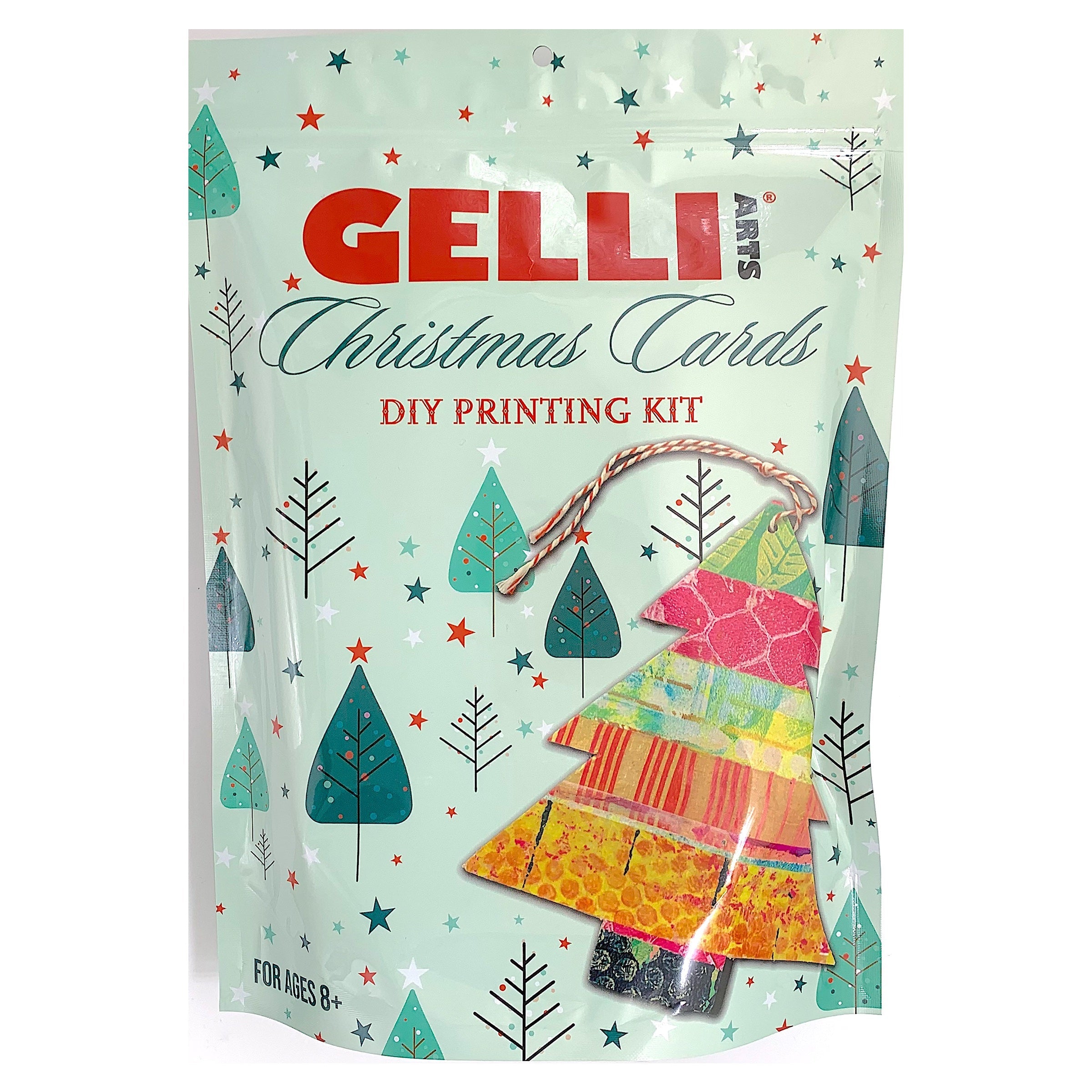 Gelli Arts Christmas Card & Gelli Plate Painting Kit