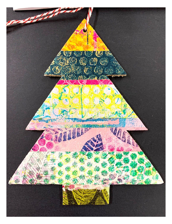 Gelli Arts Christmas Card & Gelli Plate Painting Kit