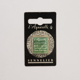 Sennelier L'Aquarelle Watercolour Paint Half Pan - Chromium Oxide Green
