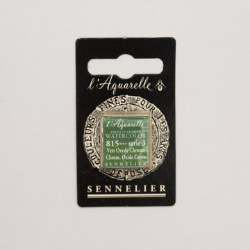 Sennelier L'Aquarelle Watercolour Paint Half Pan - Chromium Oxide Green