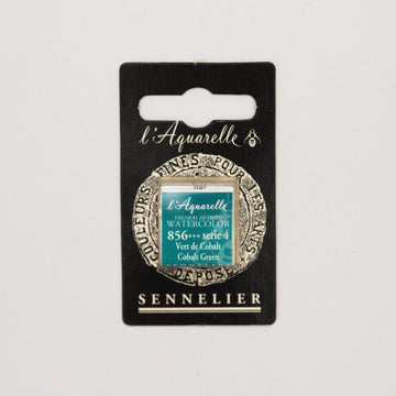 Sennelier L'Aquarelle Watercolour Paint Half Pan - Cobalt Green