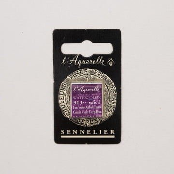 Sennelier L'Aquarelle Watercolour Paint Half Pan - Cobalt Violet Deep Hue