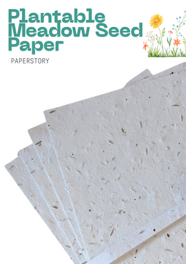 British Made Meadow Mix Handmade Plantable Card 280-300 gsm