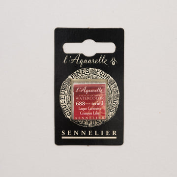 Sennelier L'Aquarelle Watercolour Paint Half Pan - Crimson Lake