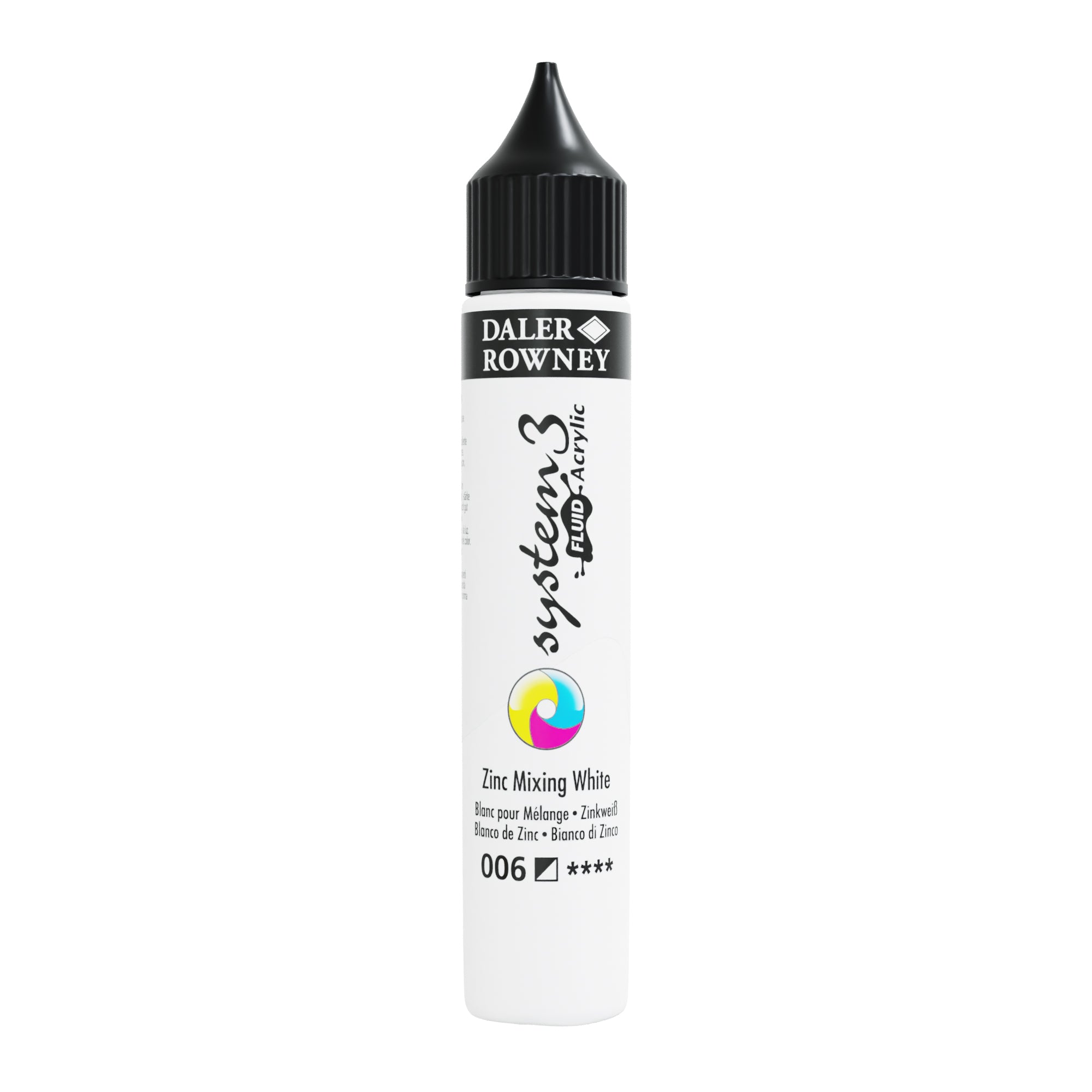 Daler Rowney System Fluid Acrylic Paint 29.5 ml Zinc White