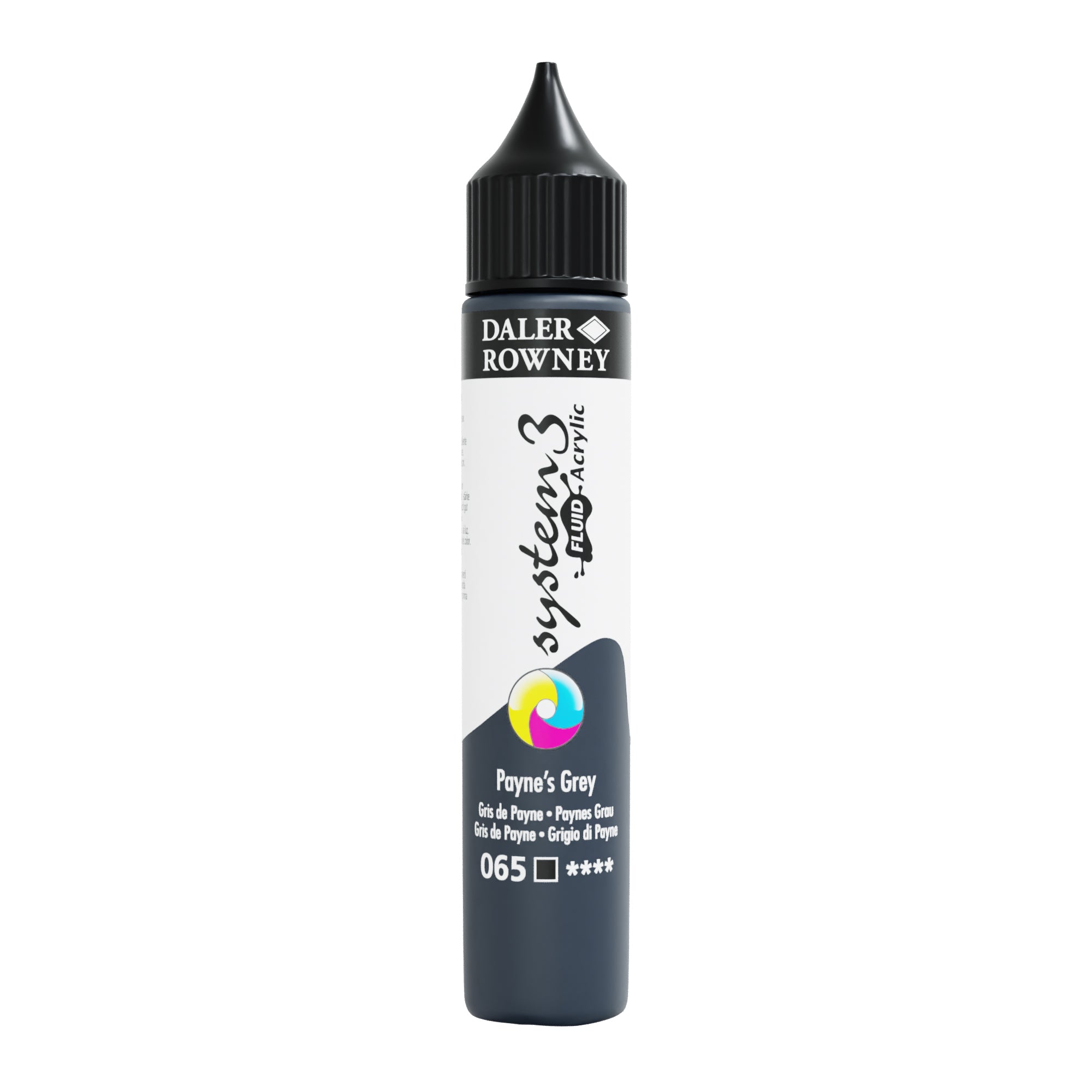 Daler Rowney System Fluid Acrylic Paint 29.5 ml Paynes Grey