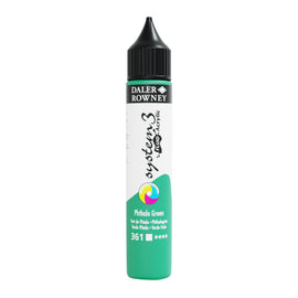 Daler Rowney System Fluid Acrylic Paint 29.5 ml Phthalo Green