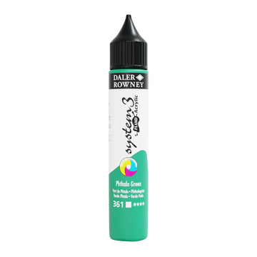 Daler Rowney System Fluid Acrylic Paint 29.5 ml Phthalo Green