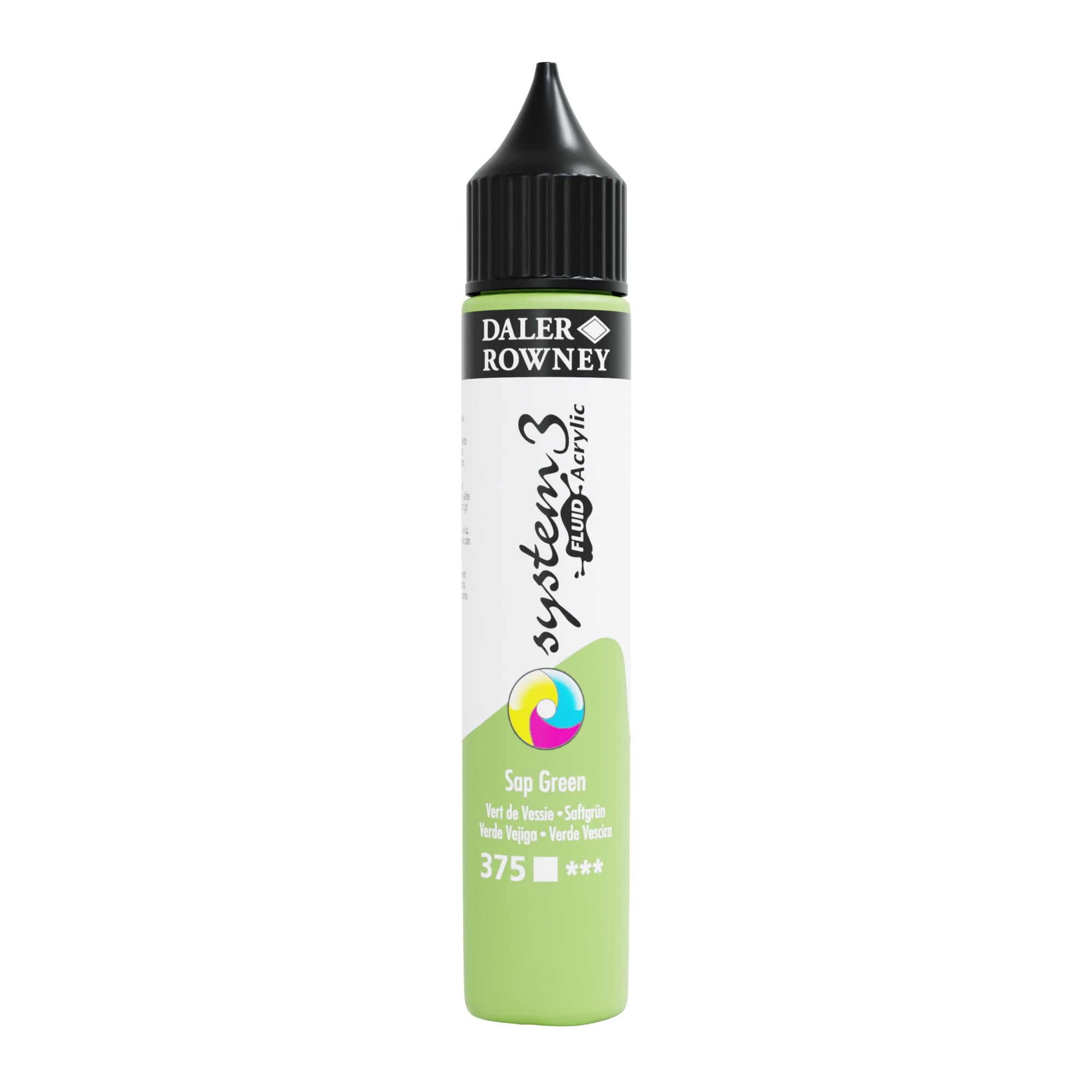 Daler Rowney System Fluid Acrylic Paint 29.5 ml Sap Green