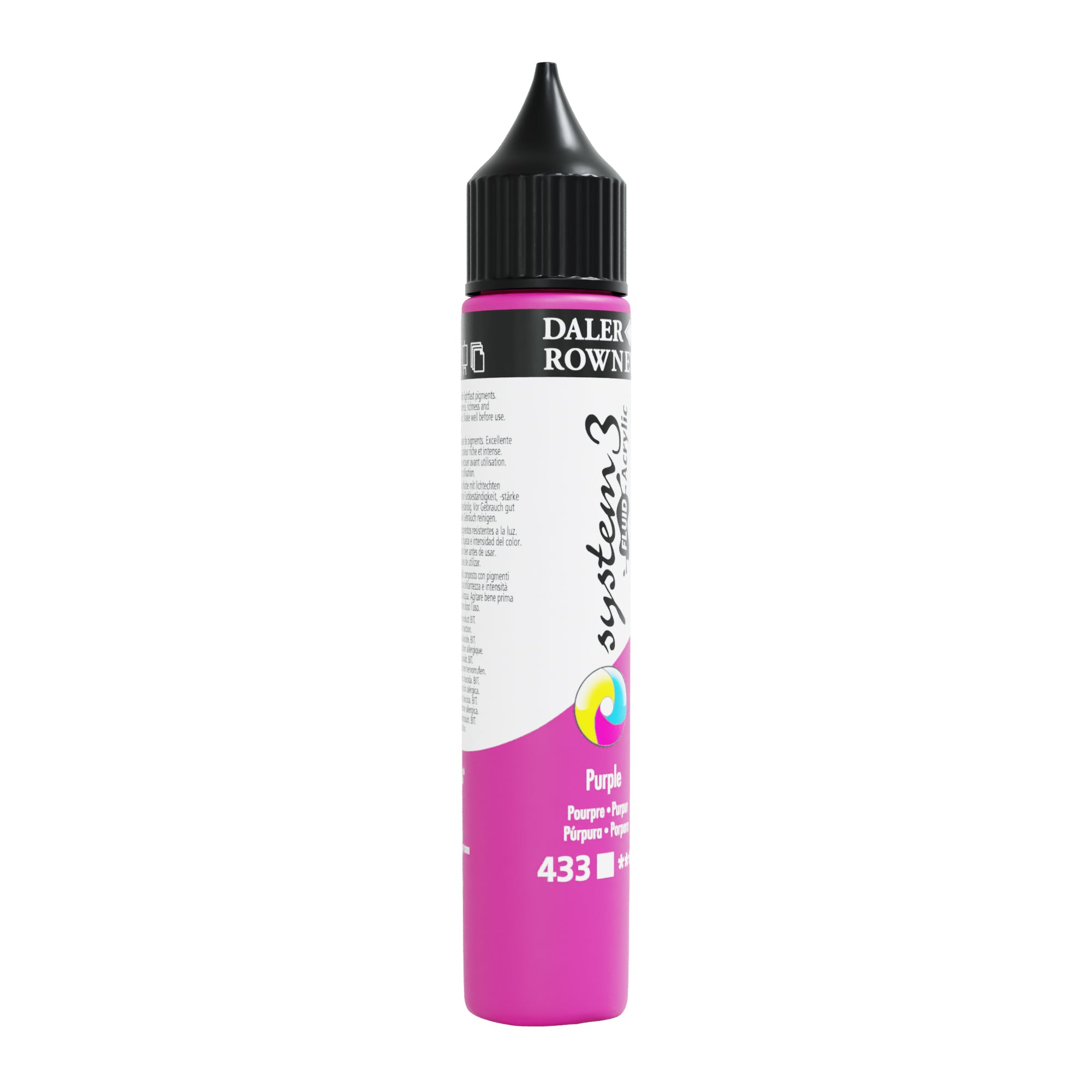 Daler Rowney System Fluid Acrylic Paint 29.5 ml Purple - 0