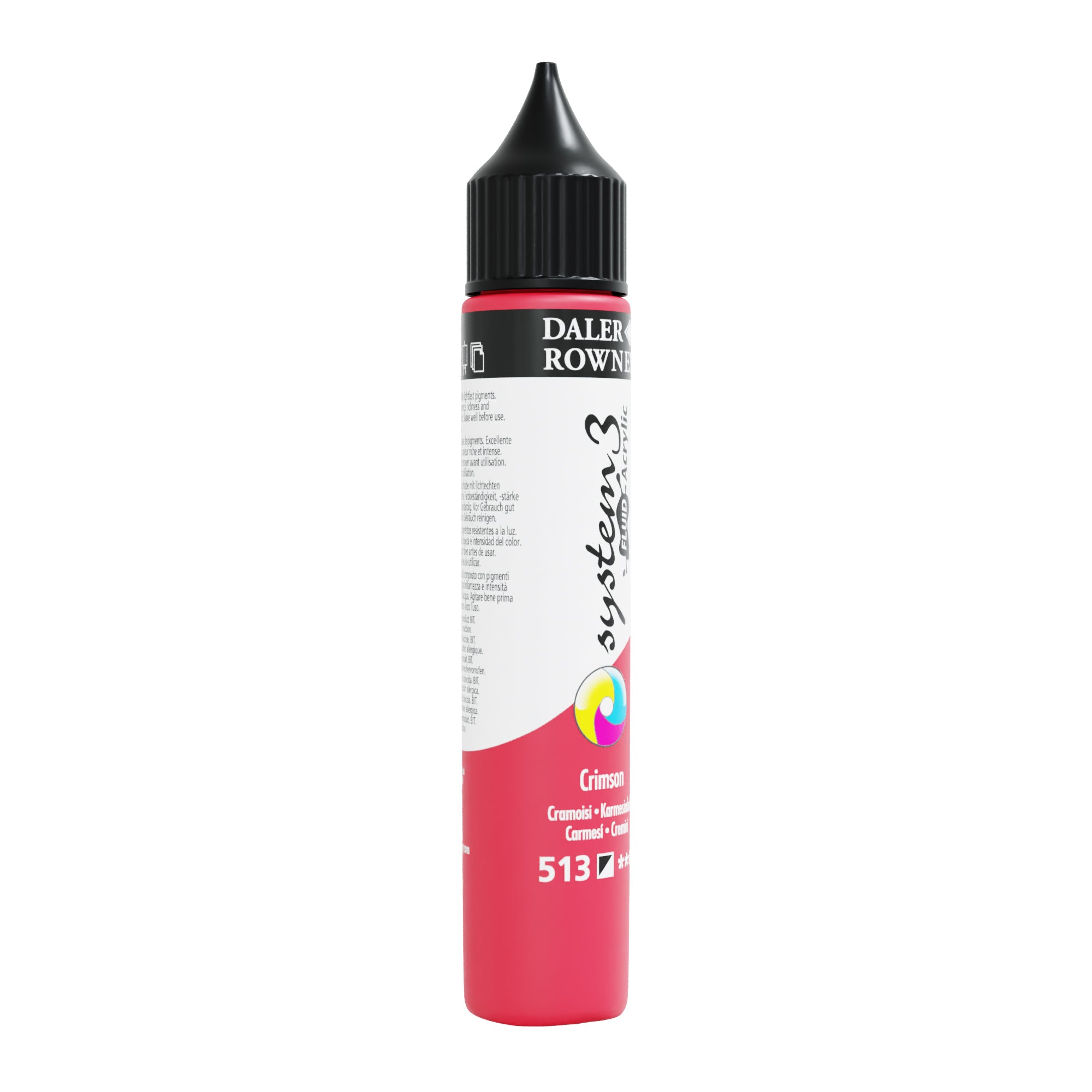 Daler Rowney System Fluid Acrylic Paint 29.5 ml Crimson