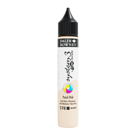 Daler Rowney System Fluid Acrylic Paint 29.5 ml Peach Pink