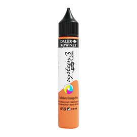 Daler Rowney System Fluid Acrylic Paint 29.5 ml Cadmium Orange Hue