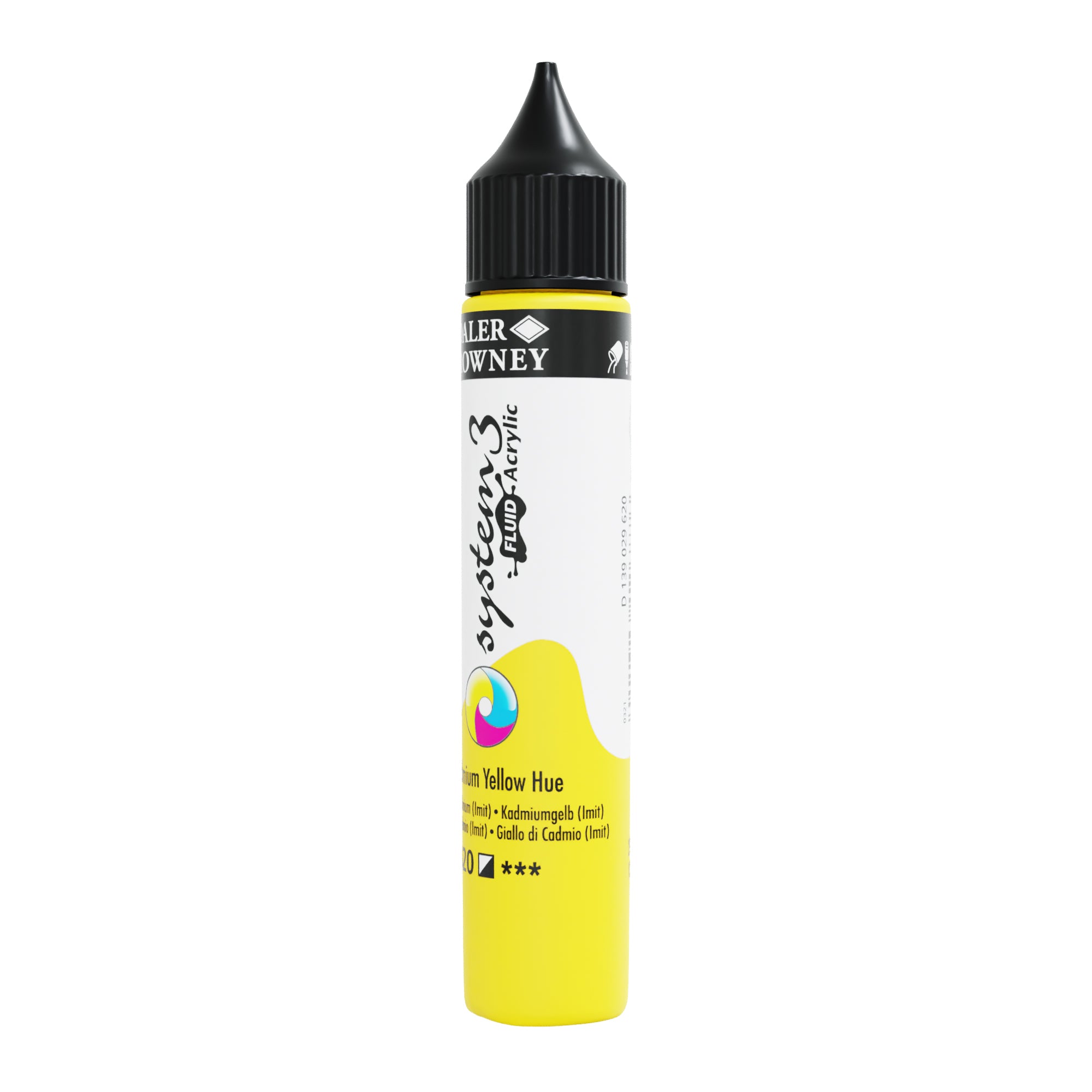 Daler Rowney System Fluid Acrylic Paint 29.5 ml Cadmium Yellow Hue