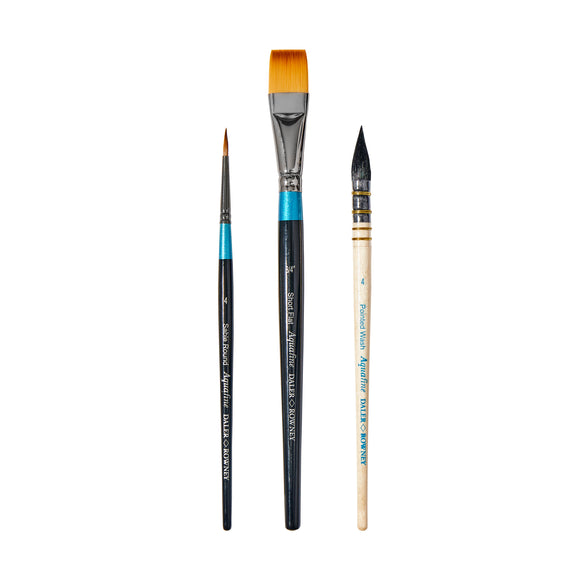 Daler Rowney Aquafine Watercolour Fine Art Brush Set 300