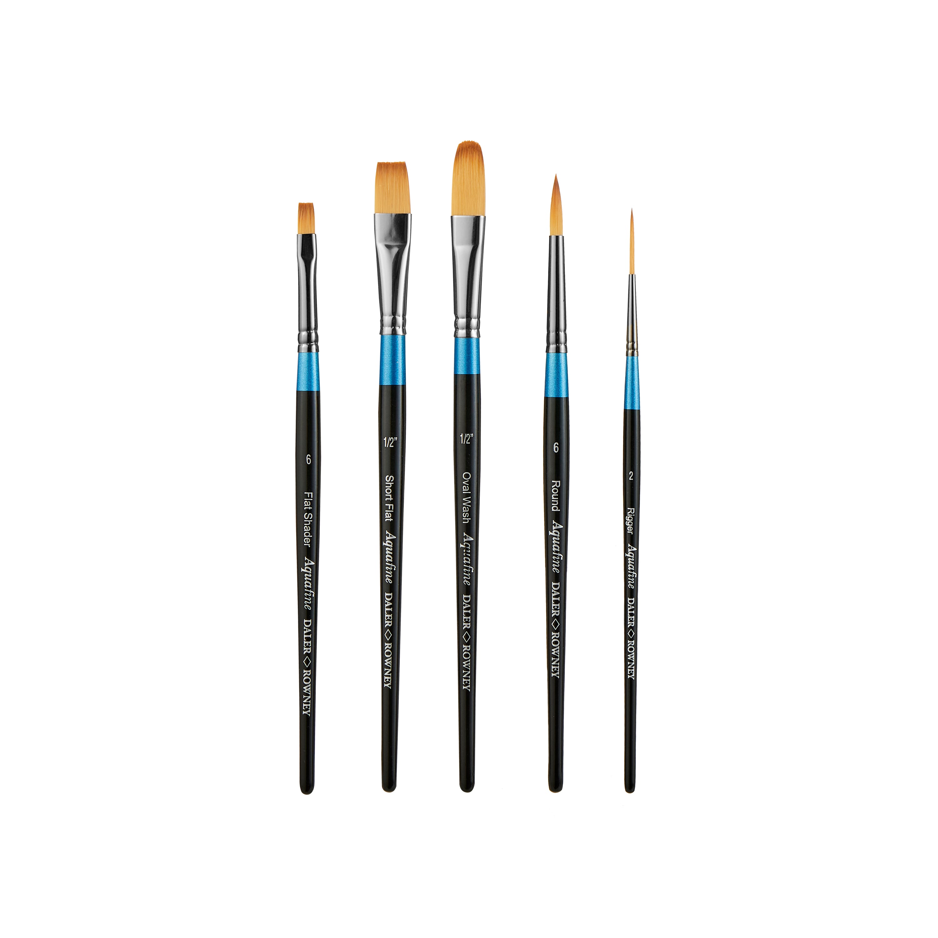 Daler Rowney Aquafine Watercolour Wallet Brush Set 500