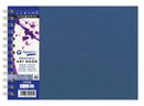 Daler Rowney Aquafine Watercolour Book A5 300 gsm Wirebound Landscape Navy