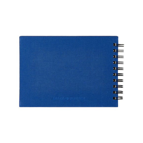 Daler Rowney Aquafine Watercolour Book A5 300 gsm Wirebound Landscape Navy