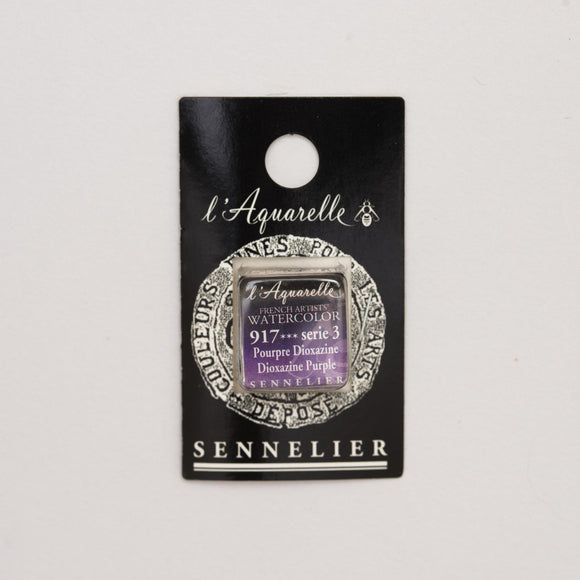 Sennelier L'Aquarelle Watercolour Paint Half Pan - Dioxazine Purple