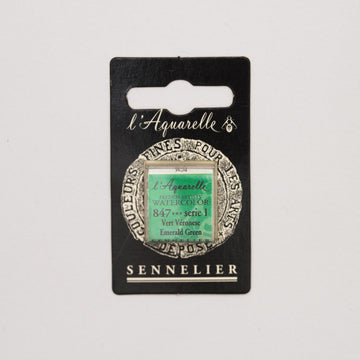 Sennelier L'Aquarelle Watercolour Paint Half Pan - Emerald Green