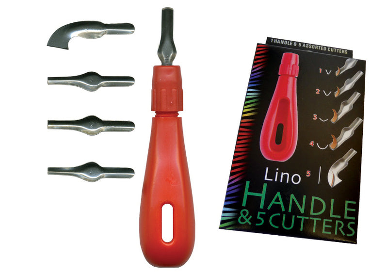 Essdee Lino Handle & 5 carving tools