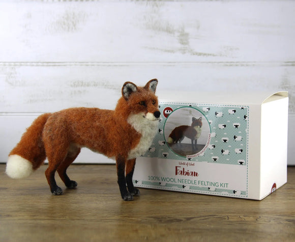 World of Wool Needle Felting Kit - Fabian the Fox