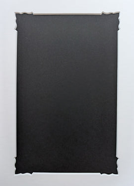 Pre-cut Mount 1.4 mm acid free - Fancy Textured Soft White - Frame Size A4 (29.7 x 21 cm) 3 cm border
