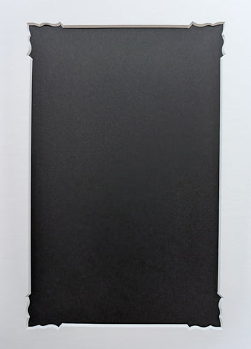 Pre-cut Mount 1.4 mm acid free - Fancy Textured Soft White - Frame Size A4 (29.7 x 21 cm) 3 cm border