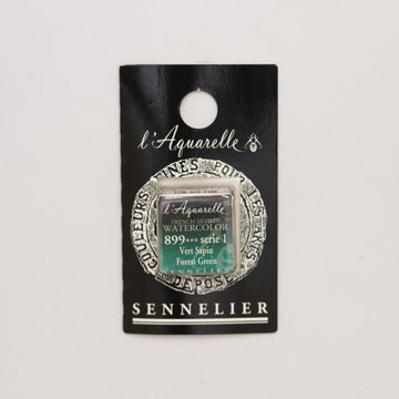 Sennelier L'Aquarelle Watercolour Paint Half Pan - Forest Green