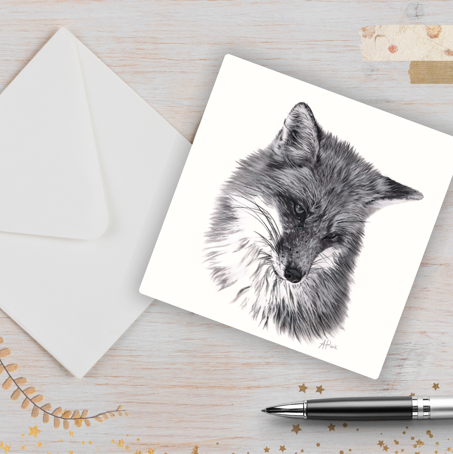 Foxy Greetings Card & Envelope