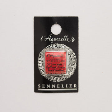 Sennelier L'Aquarelle Watercolour Paint Half Pan - French Vermilion