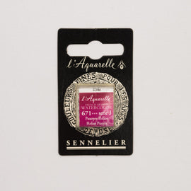 Sennelier L'Aquarelle Watercolour Paint Half Pan - Helios Purple