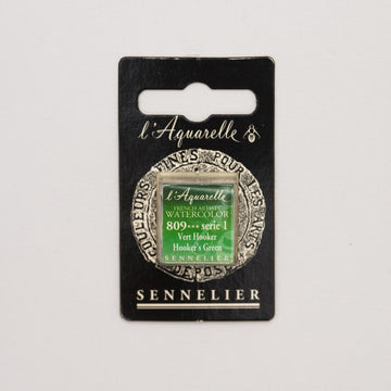 Sennelier L'Aquarelle Watercolour Paint Half Pan - Hooker's Green