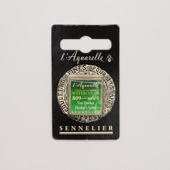 Sennelier L'Aquarelle Watercolour Paint Half Pan - Hooker's Green