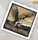 Barn Owl Greetings Card & Envelope-1