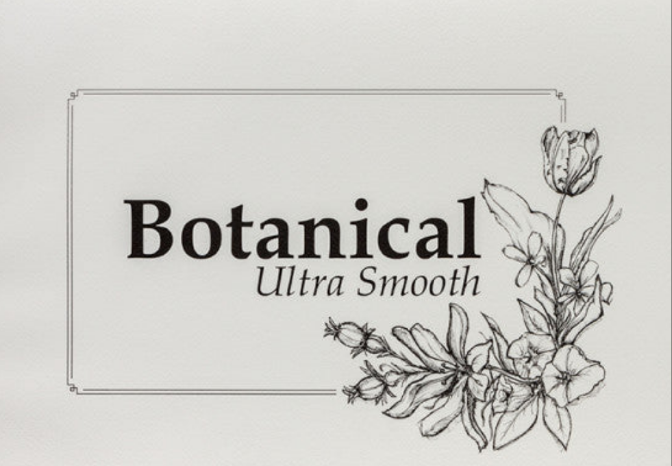 Botanical hot pressed smooth watercolour paper 