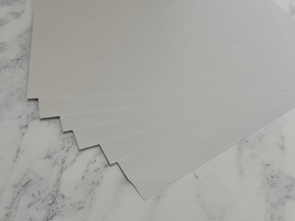 A4 Embossed Lines textured Pearlescent Card 250 gsm - White x 10 sheets