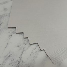 A4 Embossed Lines textured Pearlescent Card 250 gsm - White x 10 sheets