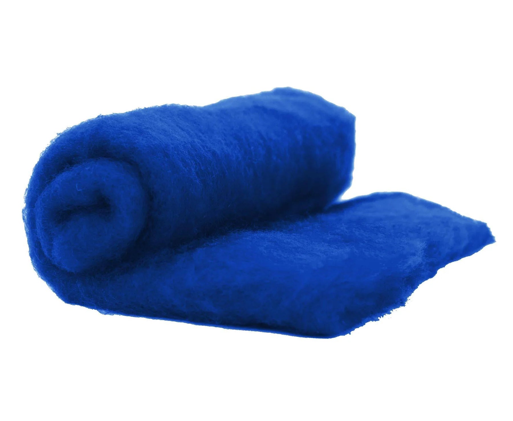 Perendale Carded Extra large Felting Wool Batt 200g Sapphire