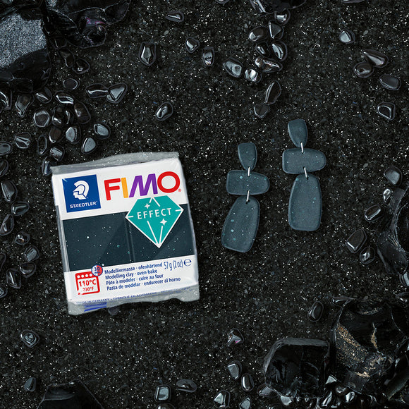 NEW Stone Black Granite FIMO Effects Polymer Clay 57g 8010-903