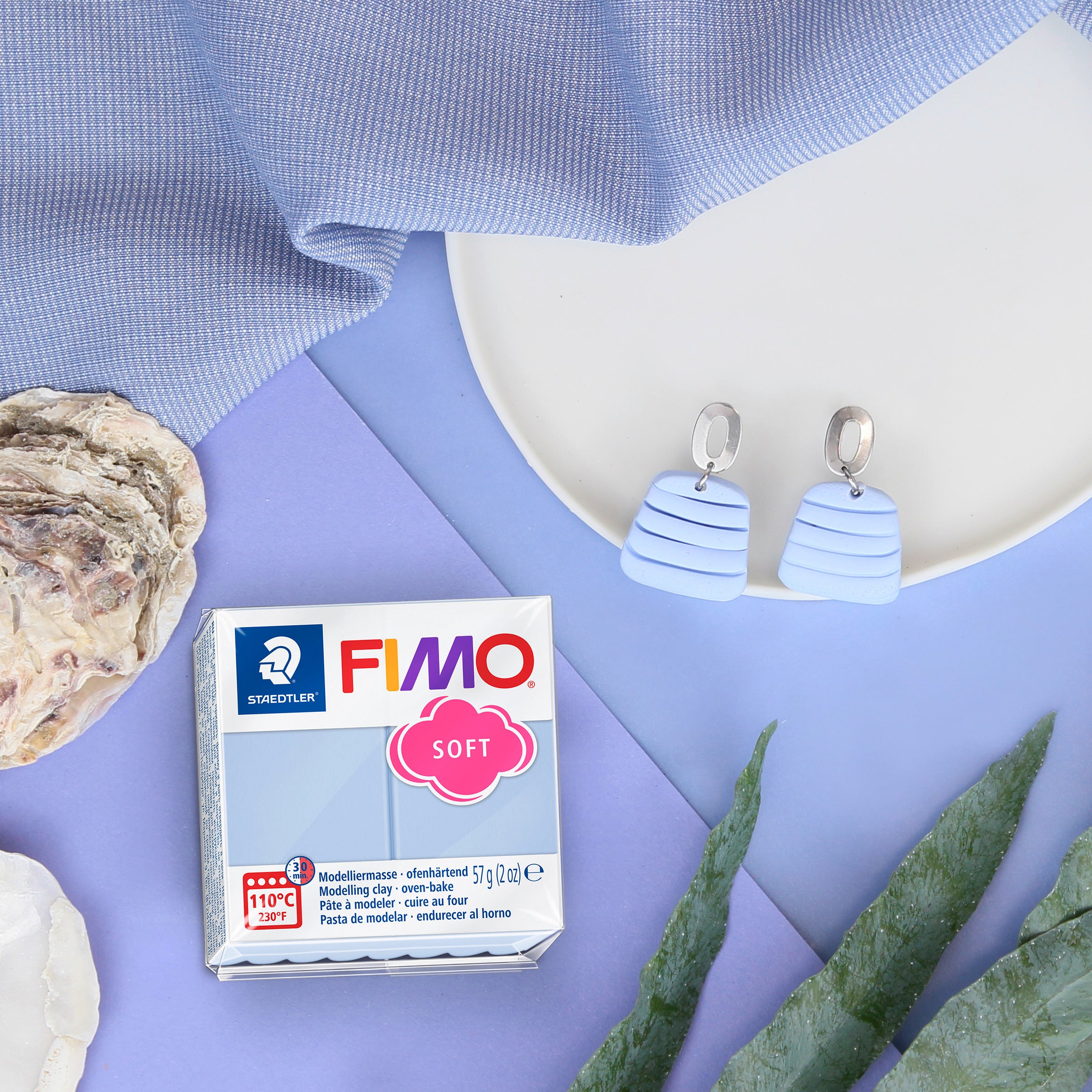 NEW FIMO Soft Polymer Clay 57g Serenity Blue 8020-T31