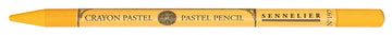 Sennelier pastel pencil with yellow casing on a white background