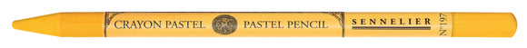 Sennelier pastel pencil with yellow casing on a white background