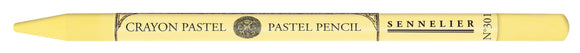 Sennelier pastel pencil with yellow color on a white background