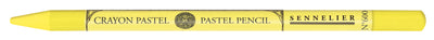 Yellow pastel pencil with 'Sennelier' branding on a white background