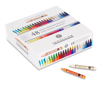 Sennelier Woodless Pastel Pencils - Boxed Set of 48 - Assorted Half Set